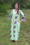 Mint The Unwind Style Caftan in Butterfly Baby Pattern
