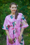 Pink Mademoiselle Style Caftan in Butterfly Baby Pattern