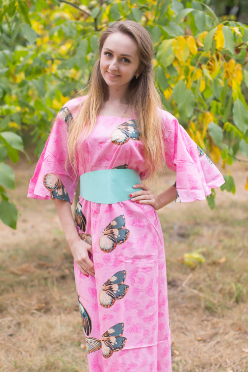 Pink Beauty, Belt and Beyond Style Caftan in Butterfly Baby