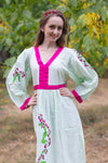 Mint My Peasant Dress Style Caftan in Climbing Vines Pattern