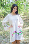 Pink Bella Tunic Style Caftan in Climbing Vines Pattern