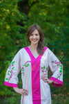 Pink The Glow-within Style Caftan in Climbing Vines Pattern
