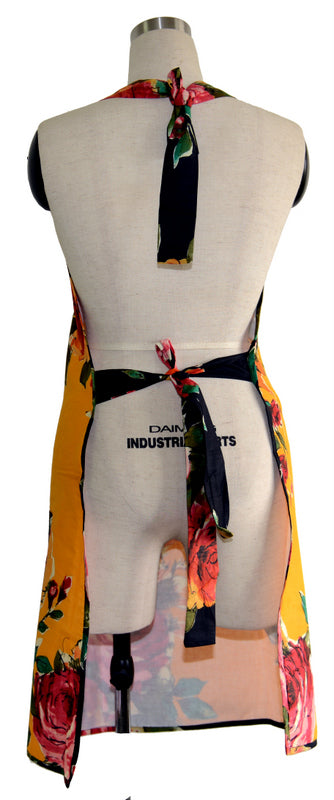 Yellow Floral Full Apron