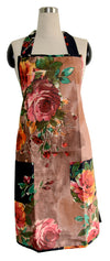 Brown Floral Full Apron