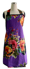 Purple Floral Full Apron
