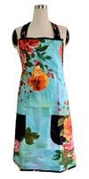 Blue Floral Kitchen Apron