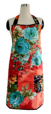 Red Floral Full Apron