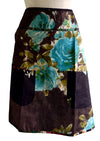 Brown Floral Half Apron