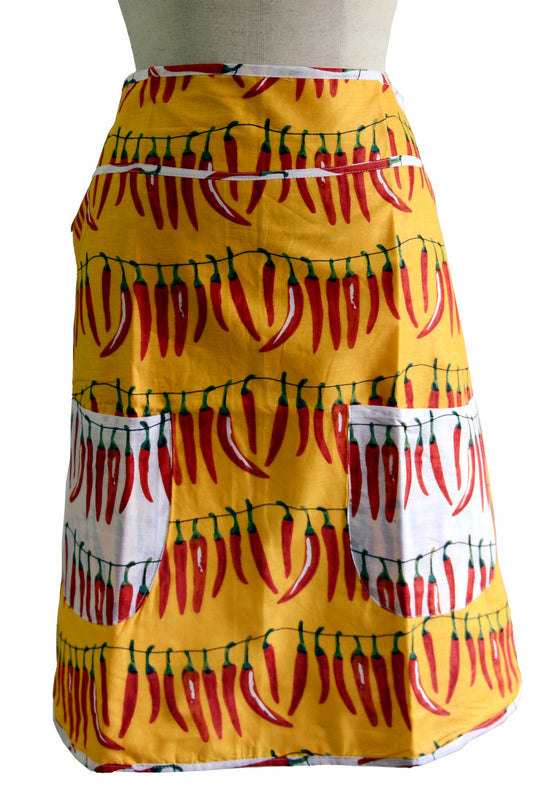Yellow Chillies Half Apron
