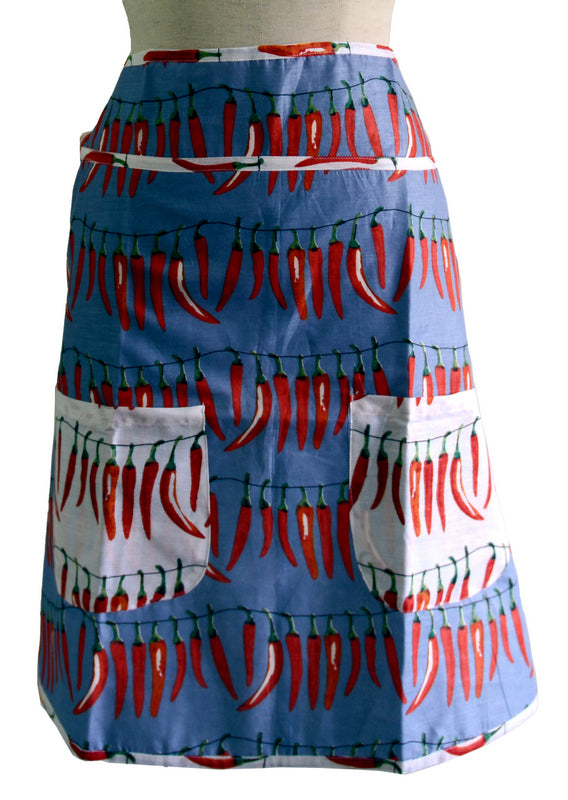 Gray Chillies Half Apron