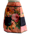 Peach Floral Half Apron