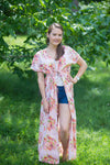 Pink Beach Days Style Caftan in Floral Posy