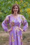 Lilac Shape Me Pretty Style Caftan in Flower Rain Pattern