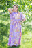 Lilac Divinely Simple Style Caftan in Flower Rain Pattern|Lilac Divinely Simple Style Caftan in Flower Rain Pattern|FlowerRain