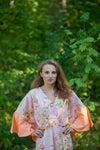 Pink Ballerina Style Caftan in Flower Rain