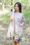 Light Brown Sunshine Style Caftan in Fun Leapord Pattern