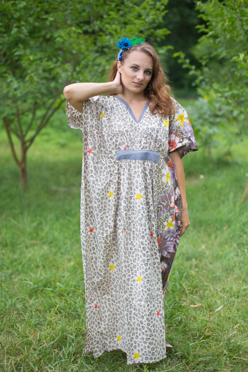 Green Unfurl Style Caftan in Fun Leopard Pattern