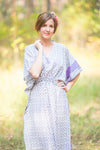 Gray The Drop-Waist Style Caftan in Geometric Chevron Pattern
