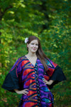 Purple Ballerina Style Caftan in Glowing Flame