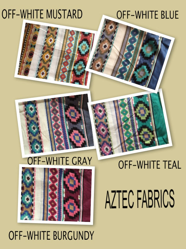 New *Wide In-Built Belt Robe* Aztec Knee Length Maternity Hospital Gown