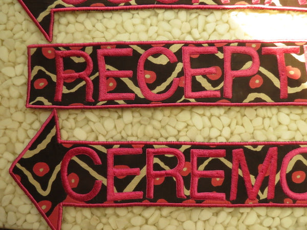 Chevron Wedding Signage