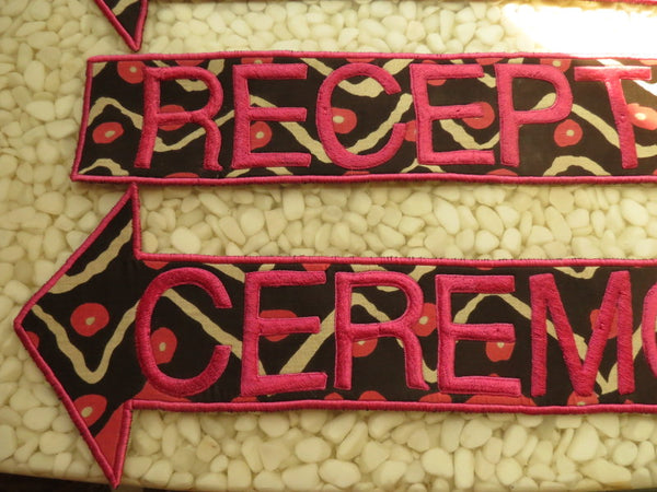 Chevron Wedding Signage