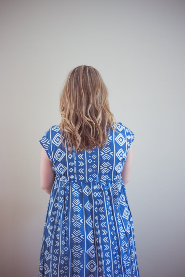 Empire Waist Short Sleeved Maternity Kaftan