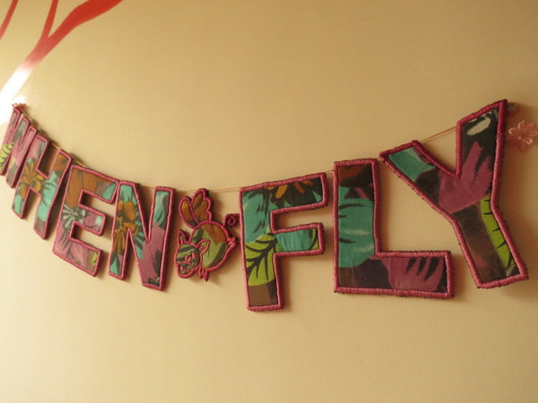 When Pigs Fly Custom Made Garland