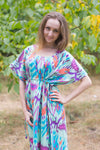 Mint Side Strings Sweet Style Caftan in Ikat Aztec Pattern