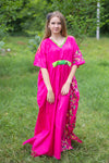Magenta Unfurl Style Caftan in Little Chirpies Pattern