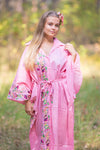 Pink Oriental Delight Style Caftan in Little Chirpies Pattern