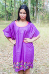 Purple Summer Celebration Style Caftan in Little Chirpies Pattern