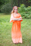 Orange I Wanna Fly Style Caftan in Ombre TieDye Pattern