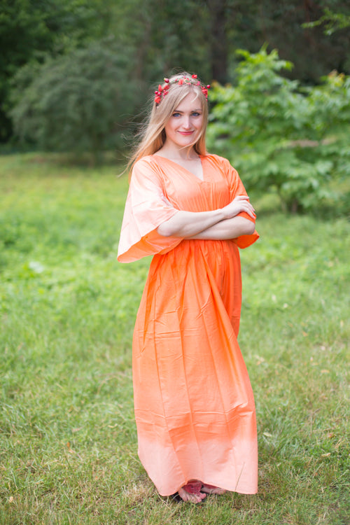 Orange I Wanna Fly Style Caftan in Ombre TieDye Pattern