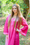Pink Fire Maiden Style Caftan in Ombre TieDye Pattern