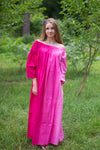 Pink Serene Strapless Style Caftan in Ombre TieDye Pattern