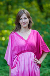 Pink Breezy Bohemian Style Caftan in Ombre TieDye Pattern