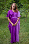 Purple Unfurl Style Caftan in Ombre TieDye Pattern