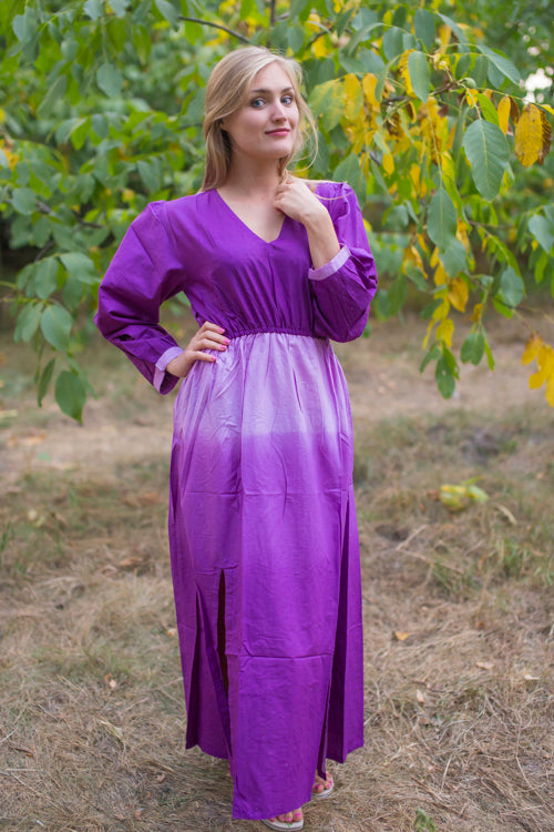 Purple Shape Me Pretty Style Caftan in Ombre TieDye Pattern