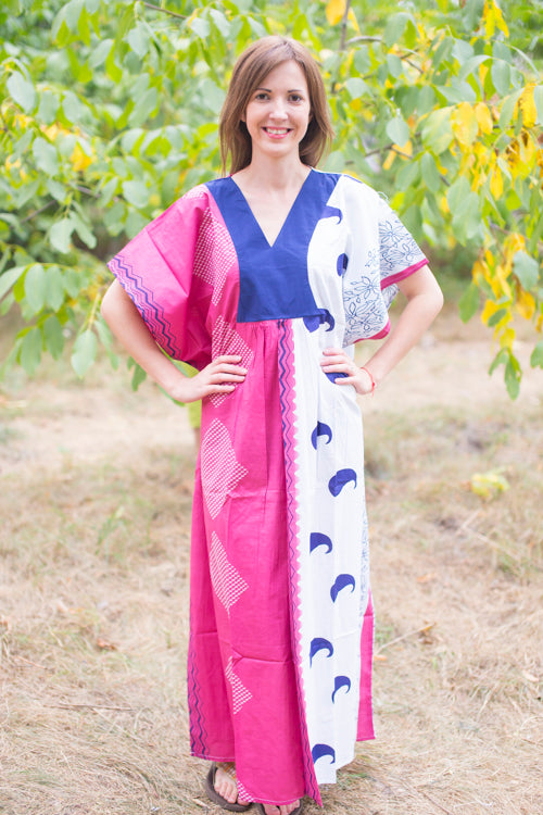 Burgundy Flowing River Style Caftan in Perfectly Paisley Pattern