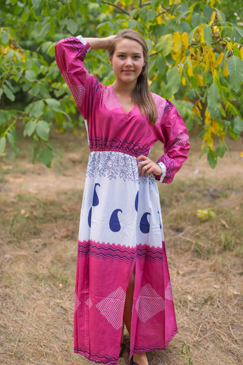 Burgundy Shape Me Pretty Style Caftan in Perfectly Paisley Pattern