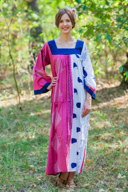 Burgundy Fire Maiden Style Caftan in Perfectly Paisley Pattern