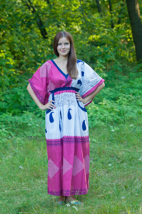 Burgundy Breezy Bohemian Style Caftan in Perfectly Paisley Pattern