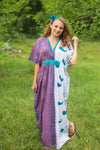 Mauve Unfurl Style Caftan in Perfectly Paisley Pattern