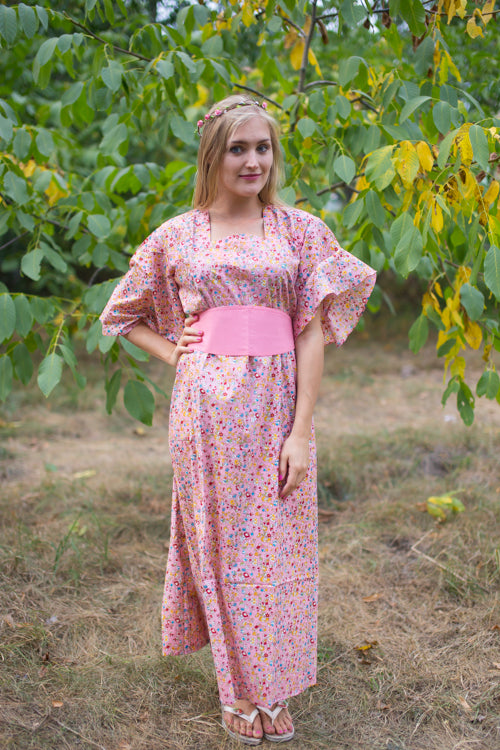 Pink Beauty, Belt and Beyond Style Caftan in Petit Florals