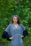 White Ballerina Style Caftan in Polka Dots