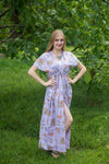 Lilac Beach Days Style Caftan in Romantic Florals