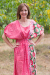 Red Cut Out Cute Style Caftan in Round and Round Pattern