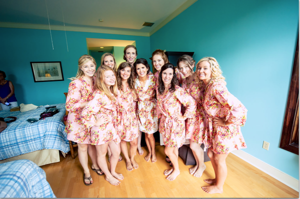 Pink Bridesmaids Robes