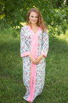 Light Blue The Glow-within Style Caftan in Vintage Chic Floral Pattern